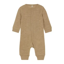 Outlet Uld jumpsuit - solid - Light Camel Melange Ulddragter|Heldragter U. Fod