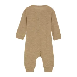 Outlet Uld jumpsuit - solid - Light Camel Melange Ulddragter|Heldragter U. Fod