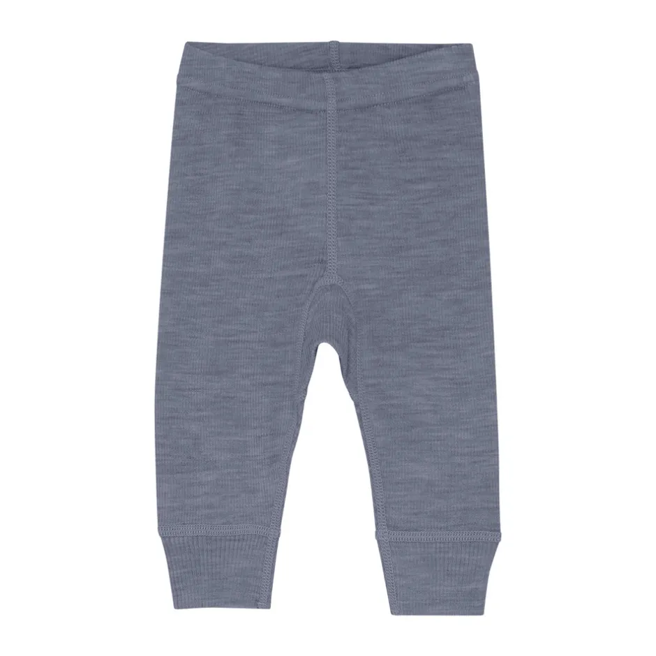 Best Uld leggings - solid - Folkstone Gray Melange Uldunderdele|Leggings