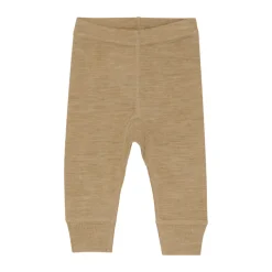 New Uld leggings - solid - Light Camel Melange Uldunderdele|Leggings