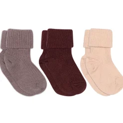 Uld rib baby strømpe 3 pak - 853 Multipack|Uldstrømper & Uldstrømpebukser