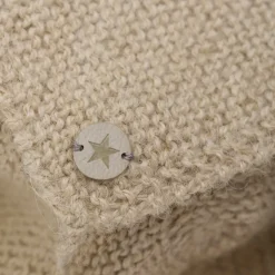 Outlet Uld Strik Alpaca Hue Pompom - Camel melange Elefanthuer & Huer|Uldhuer, Uldvanter & Uldfutter