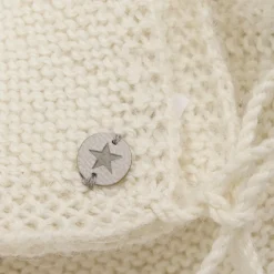 Clearance Uld Strik Alpaca Hue Pompom - Off-white Elefanthuer & Huer|Uldhuer, Uldvanter & Uldfutter