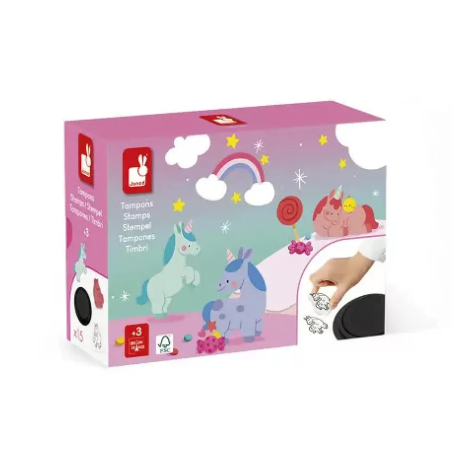 Discount Unicorn Stampinoo - 15 Stamps Kreasæt