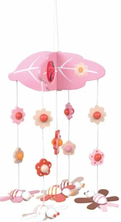 Discount Uro ''Bier og blomster'', lyserød Børn Uroer