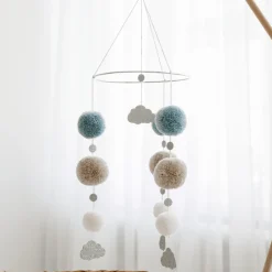 Uro pom pom, blå Børn Uroer