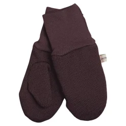 Clearance Vanter med tot - Chocolate brown Luffer & Vanter|Uldhuer, Uldvanter & Uldfutter