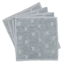 Best Vaskeklude 4-pak, 30 x 30 cm - Jasmin blue Stofbleer & Klude