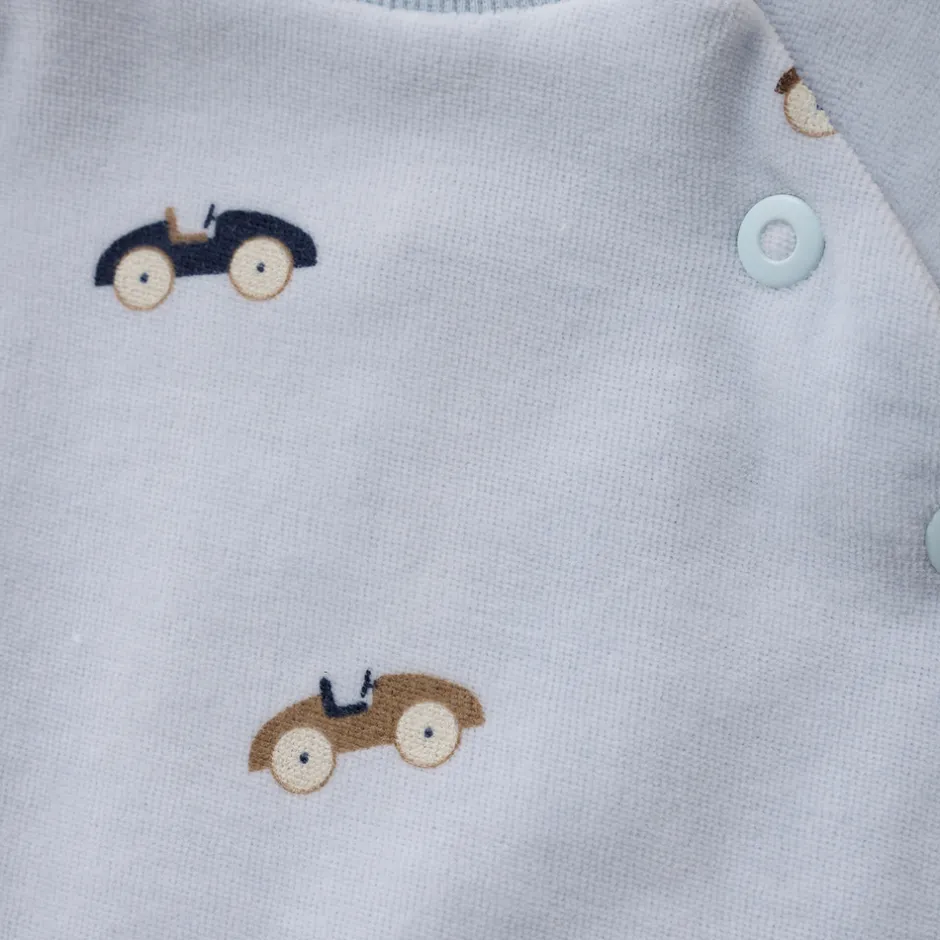 New Velour Romper - 7111 Heldragter M. Fod