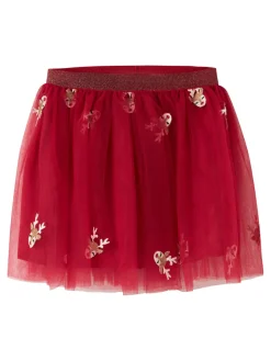 Outlet Veross tyl nederdel - Jester red Nederdele|Juletøj