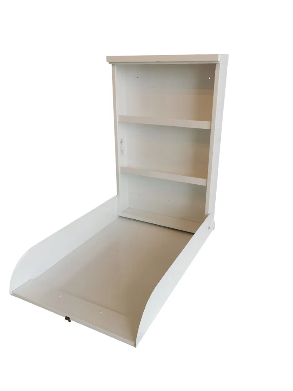 Hot Væghængt metal puslebord Hvid Børn Pusleborde|Pusleborde