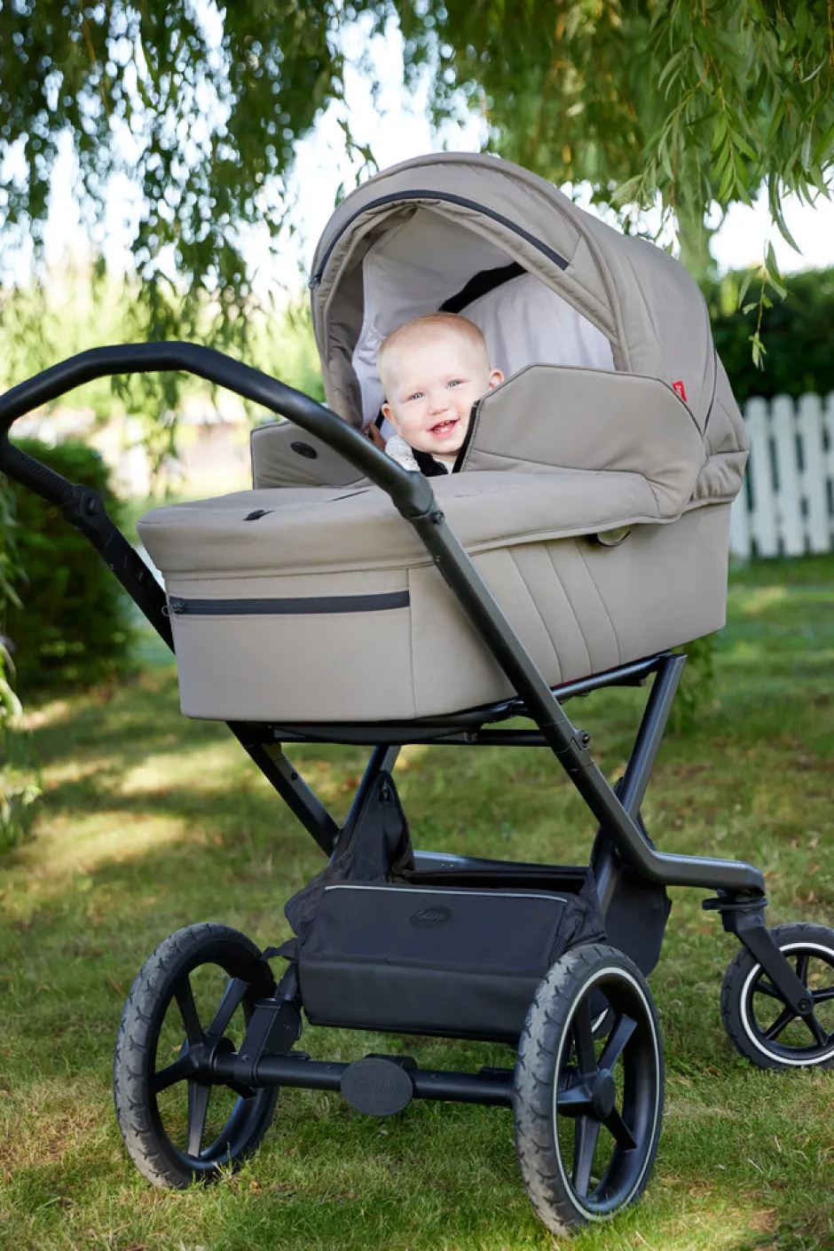 Outlet Vida - Linen Barnevogne Med Langt Liggemål