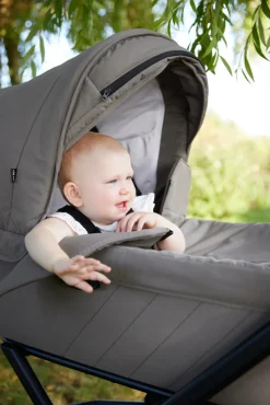 Outlet Vida - Linen Barnevogne Med Langt Liggemål