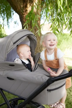 Outlet Vida - Linen Barnevogne Med Langt Liggemål