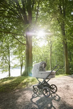 Outlet Vida - Linen Barnevogne Med Langt Liggemål