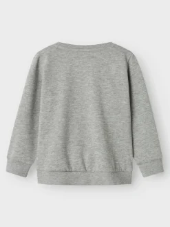 Clearance Vimo lang�rmet sweat - Grey melange Cardigans, Veste & Trøjer