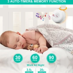 Whitenoise & Light Børn White Noise Og Højtalere