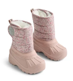 Hot Winty Vinterstøvle - Rose powder flowers Vinterstøvler