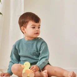 Wooden Duck on Wheel Trækdyr
