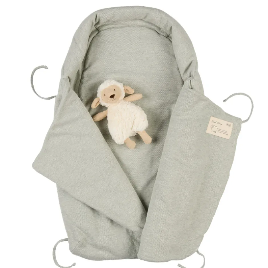Outlet Wool Wrap - Misty Green Køreposer