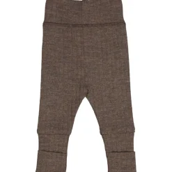Best Woolly bukser med foldbare fødder - Walnut melange Uldunderdele|Leggings