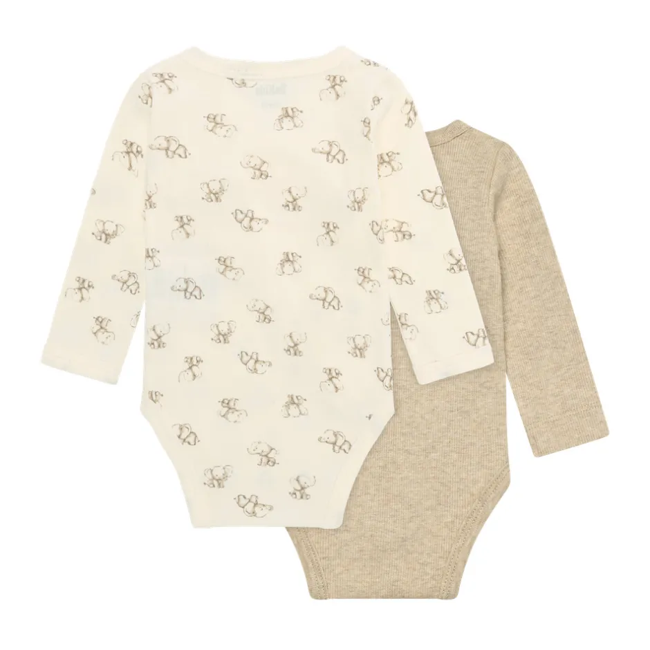 Wrap Body Langærmet (2-pak) - 2350 Multipack|Bodystocking Langærmet