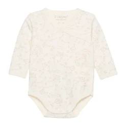 Clearance Wrap body ls - Marshmallow Bodystocking M. Skrålukning|Præmatur Tøj