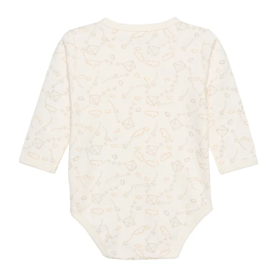 Clearance Wrap body ls - Marshmallow Bodystocking M. Skrålukning|Præmatur Tøj