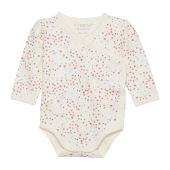 Clearance Wrap body ls - Misty rose Bodystocking M. Skrålukning|Præmatur Tøj