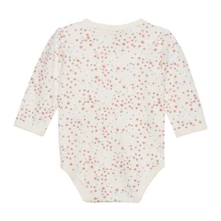 Clearance Wrap body ls - Misty rose Bodystocking M. Skrålukning|Præmatur Tøj