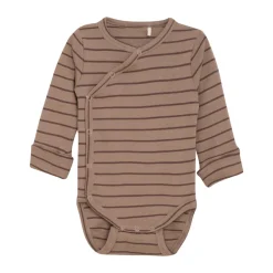 Clearance Wrap Rib Body Langærmet - 2122 Bodystocking M. Skrålukning