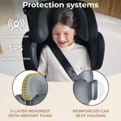 New XPAND 2 i-Size - rocket grey Autostole 100-150 Cm (4-12 År)