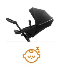 Clearance Xplory X m. siddedel - rich black Klapvogne Med Ergonomiske Sæder