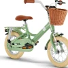 Hot Youke Classic 12,Alu legecykel med kurv retro grøn Løbecykler & Cykler