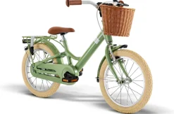 Best Youke Classic 16,Alu legecykel med kurv retro grøn Løbecykler & Cykler