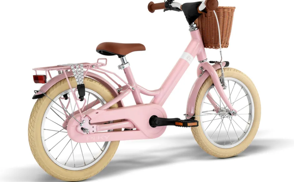 Youke Classic 16,Alu legecykel med kurv retro rose Løbecykler & Cykler